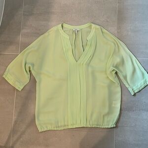 JOIE Marru silk pleated blouse